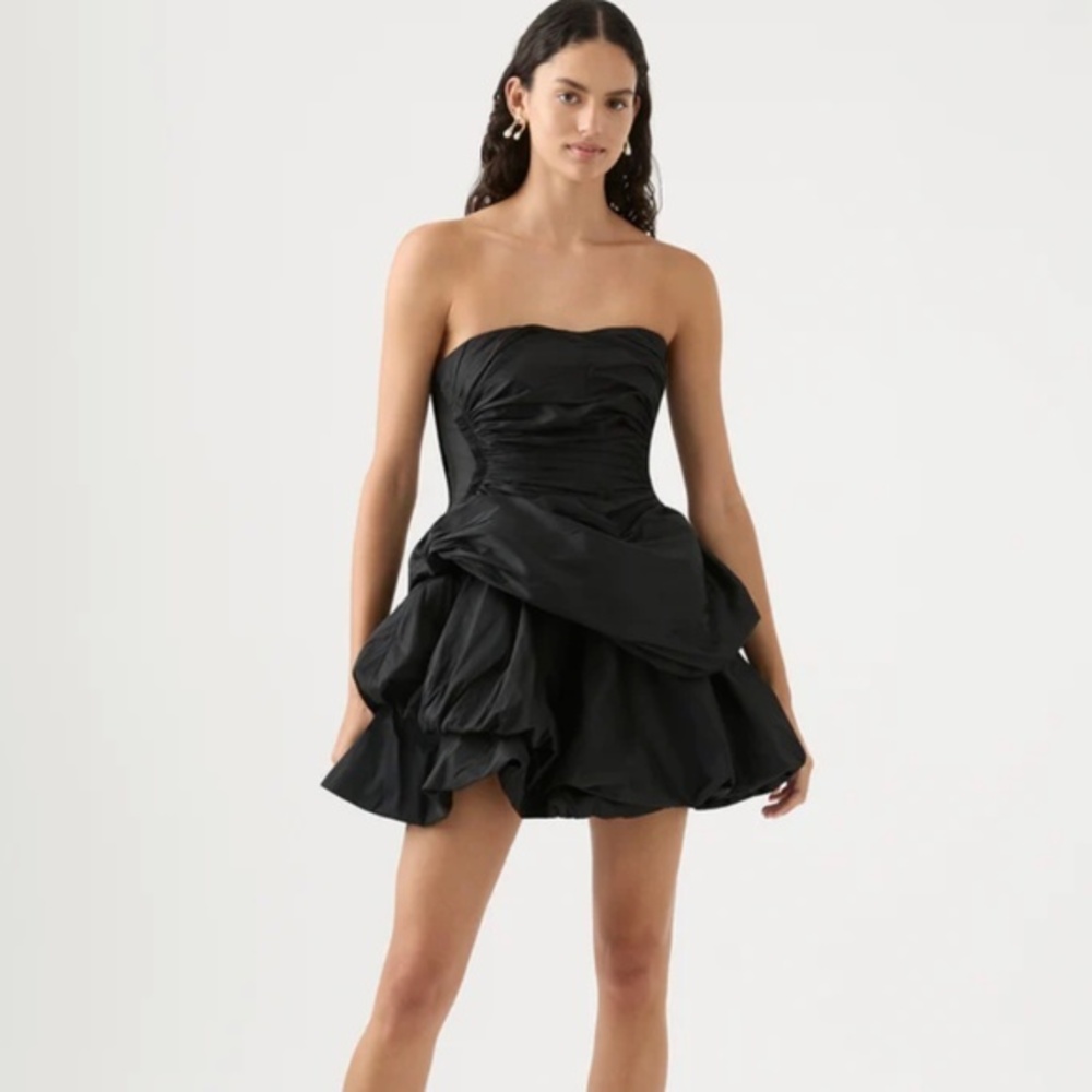 AJE Size 14 Daybreak Strapless Mini Dress - US 10